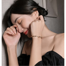 Load image into Gallery viewer, MEYRROYU Stainless Steel Gold Color Bamboo Joint Bangles 2021 Trend Bracelet For Women Men Romantic Party Gift Fashion Jewelry
