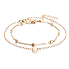 Load image into Gallery viewer, Simple Heart Female Anklets Barefoot Crochet Sandals Foot Jewelry Leg New Anklets On Foot Ankle Bracelets For Women Leg Chain
