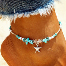 Load image into Gallery viewer, New Shell Beads Starfish Anklets for Women Beach Anklet Leg Bracelet Handmade Bohemian Foot Chain Boho Jewelry Sandals Gift

