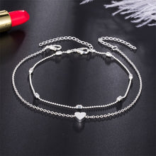 Load image into Gallery viewer, Simple Heart Female Anklets Barefoot Crochet Sandals Foot Jewelry Leg New Anklets On Foot Ankle Bracelets For Women Leg Chain
