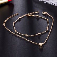Load image into Gallery viewer, Simple Heart Female Anklets Barefoot Crochet Sandals Foot Jewelry Leg New Anklets On Foot Ankle Bracelets For Women Leg Chain
