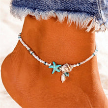 Load image into Gallery viewer, New Shell Beads Starfish Anklets for Women Beach Anklet Leg Bracelet Handmade Bohemian Foot Chain Boho Jewelry Sandals Gift
