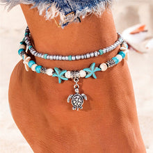 Load image into Gallery viewer, New Shell Beads Starfish Anklets for Women Beach Anklet Leg Bracelet Handmade Bohemian Foot Chain Boho Jewelry Sandals Gift

