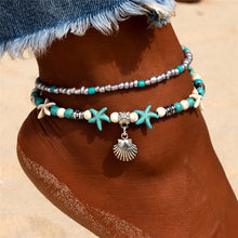 Load image into Gallery viewer, New Shell Beads Starfish Anklets for Women Beach Anklet Leg Bracelet Handmade Bohemian Foot Chain Boho Jewelry Sandals Gift
