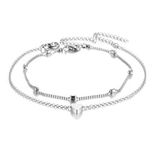 Load image into Gallery viewer, Simple Heart Female Anklets Barefoot Crochet Sandals Foot Jewelry Leg New Anklets On Foot Ankle Bracelets For Women Leg Chain
