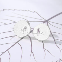 Load image into Gallery viewer, Cute Hollow Bird On A Branch Studs Earring Round Shape Pendant Lovely Animal Anime Earring For Women Girls Fashion Jewelry Gift
