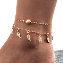 Load image into Gallery viewer, Bohemian Silver Color Anklet Bracelet On The Leg Fashion Heart Female Anklets Barefoot For Women Leg Chain Beach Foot Jewel
