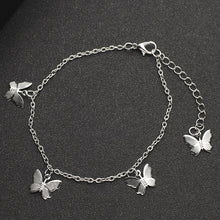 Load image into Gallery viewer, Bohemian Silver Color Anklet Bracelet On The Leg Fashion Heart Female Anklets Barefoot For Women Leg Chain Beach Foot Jewel
