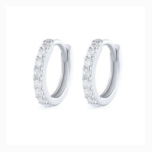 Load image into Gallery viewer, 2PCS Stainless Steel Minimal Hoop Earrings Crystal Zirconia Small Huggie Thin Cartilage Earring Helix Tragus Piercing Jewelry
