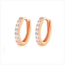 Load image into Gallery viewer, 2PCS Stainless Steel Minimal Hoop Earrings Crystal Zirconia Small Huggie Thin Cartilage Earring Helix Tragus Piercing Jewelry
