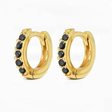 Load image into Gallery viewer, 2PCS Stainless Steel Minimal Hoop Earrings Crystal Zirconia Small Huggie Thin Cartilage Earring Helix Tragus Piercing Jewelry
