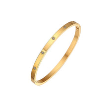 Load image into Gallery viewer, Fashion Punk Gold Color Bangles for Women Men Trendy Stainless Steel Metal Bracelets Bohemian Jewelry Accessories Gift Wholesale
