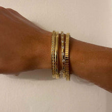 Load image into Gallery viewer, Fashion Punk Gold Color Bangles for Women Men Trendy Stainless Steel Metal Bracelets Bohemian Jewelry Accessories Gift Wholesale
