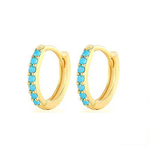 Load image into Gallery viewer, 2PCS Stainless Steel Minimal Hoop Earrings Crystal Zirconia Small Huggie Thin Cartilage Earring Helix Tragus Piercing Jewelry
