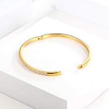 Load image into Gallery viewer, Fashion Punk Gold Color Bangles for Women Men Trendy Stainless Steel Metal Bracelets Bohemian Jewelry Accessories Gift Wholesale
