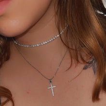 Load image into Gallery viewer, TREAZY Women Crystal Diamante 1 Row Rhinestone Necklace Wedding Bridal Party Collar Choker Chain Necklace Jewelry Gift
