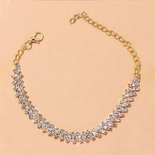 Load image into Gallery viewer, Shining Cubic Zirconia Chain Anklet for Women Fashion Silver Color Ankle Bracelet Barefoot Sandals Foot Jewelry
